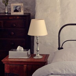 Didio Electric Lamp with Raw Silk Shade - 49 см