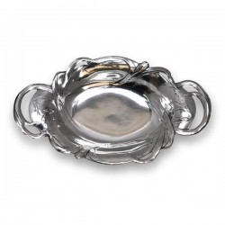 Art Nouveau-Style Fiori Oval Bowl - Flowers & Leaves - 40 см  