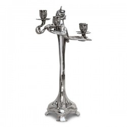 Art Nouveau-Style 6 Flame Donna Candelabra - Woman - 45 см