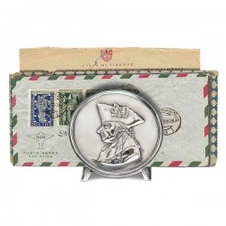 Art Nouveau-Style Frederick the Great Napkin Holder  