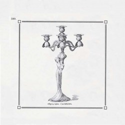 Art Nouveau-Style Donna Candlestick - Maiden (left) - 30.5 см