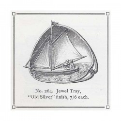Art Nouveau-Style Barca Pocket Change Tray - Sailing Boat - 20.5 см  