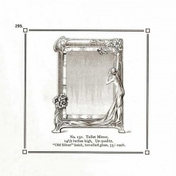 Art Nouveau-Style Donna Dressing Table Vanity Mirror - 36.5 x 27 см  