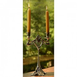 Art Nouveau-Style Eiffel 2 Flame Candelabra - geometric- 30 см