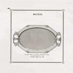 Art Nouveau-Style Secession Waiter Tray - 60 x 35 см  