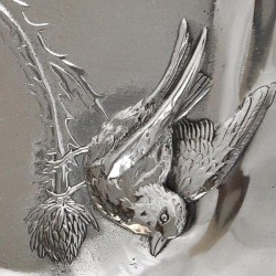 Art Nouveau-Style Cardo Thistle Rectangular Tray - 45 см  