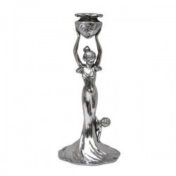 Art Nouveau-Style Donna Candlestick - Maiden with Boy (right) - 31.5 см