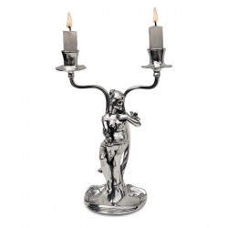 Art Nouveau-Style 2 Flame Donna Candelabra - Woman (right) - 24 см