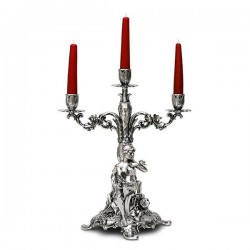 Art Nouveau-Style 3 Flame Donna Candelabra - Woman (Right) - 37 см