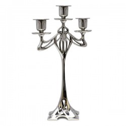 Art Nouveau-Style 3 Flame Eiffel Candelabra - 33 см