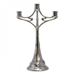 Art Nouveau-Style 3 Flame Fiori Candelabra - Daisy - 44.5 см