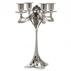 Art Nouveau-Style 4 Flame Eiffel Candelabra - 29.5 см  