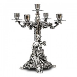 Art Nouveau-Style 5 Flame Donna Candelabra - Woman (Right) - 37 см