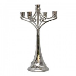 Art Nouveau-Style 5 Flame Fiori Candelabra - Daisy - 44.5 см