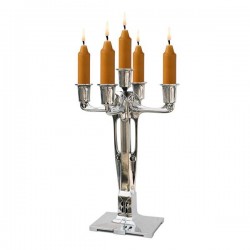 Art Nouveau-Style 5 Flame Secession Candelabra - Straight - 37 см