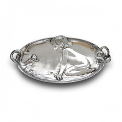 Art Nouveau-Style Bimbo Pocket Change Tray - Child & Snail - 28 см  