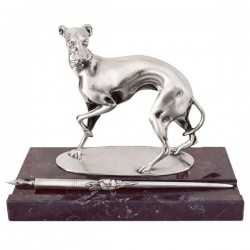 Art Nouveau-Style Cane Greyhound Pen Holder - 19 x 10 см  