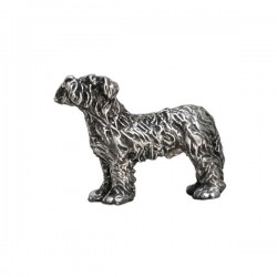 Art Nouveau-Style Cane Sculpture - Shaggy Terrier - 6 x 4.5 см  