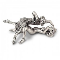 Art Nouveau-Style Demon Sculpture - Devil & Woman Laying - 8.5 см  