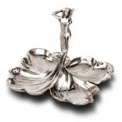 Art Nouveau-Style Donna 4-Tray Centrepiece - Young Woman with hands in hair  