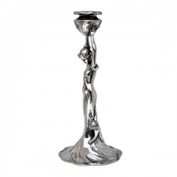 Art Nouveau-Style Donna Candlestick - Maiden with Boy (right) - 31.5 см