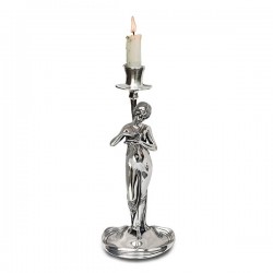 Art Nouveau-Style Donna Candlestick - Woman with Bird - 26.5 см