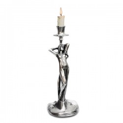 Art Nouveau-Style Donna Candlestick - Woman with hands in Hair - 28 см