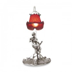 Art Nouveau-style Donna Electric Table Lamp - Lady Sitting (right) - 36 см