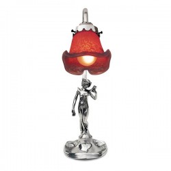 Art Nouveau-style Donna Electric Table Lamp - Lady with Letter - 34.5 см