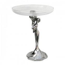 Art Nouveau-Style Donna Fruit Stand - Maiden (right) - 33.5 см & Glass