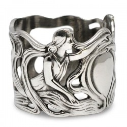 Art Nouveau-Style Donna Ladies Napkin Ring - 5 см  