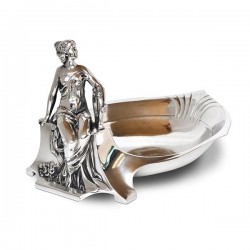 Art Nouveau-Style Donna Pocket Change Tray - Sitting Lady - 25 см  