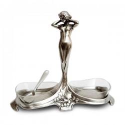 Art Nouveau-Style Donna Salt & Pepper Set - 16 см   & Glass