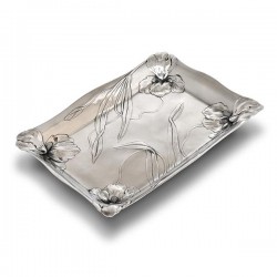 Art Nouveau-Style Fiori Iris Rectangular Tray - 33 см  