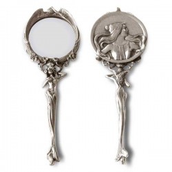 Art Nouveau-Style Ninfa Handbag Mirror - 21 см  