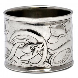 Art Nouveau-Style Pesci Fish Napkin Ring - 5 см  