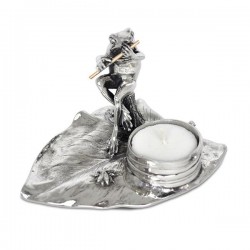 Art Nouveau-Style Rana Tea Light Holder - Perching Frog - 13 см  
