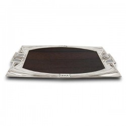 Art Nouveau-Style Secession Wood Inlay Tray - 38 см  