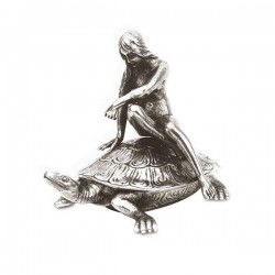 Art Nouveau-Style Tartaruga Turtle Hinged Lidded Box (Lady) - 13 см  