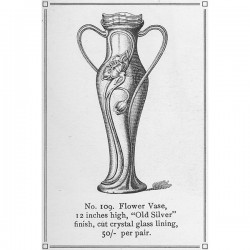 Art Nouveau-Style Fiori Flower Vase - 29 см