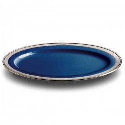 Convivio Oval Serving Platter - Blue - 57 x 38 cm