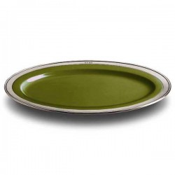 Convivio Oval Serving Platter - Green - 57 x 38 cm
