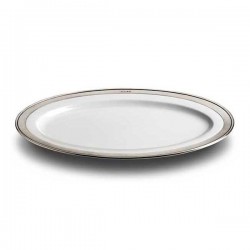 Convivio Oval Serving Platter - White - 46 x 33 cm