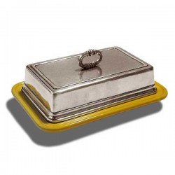 Convivio Rectangular Butter Dish - Gold - 18.5 cm