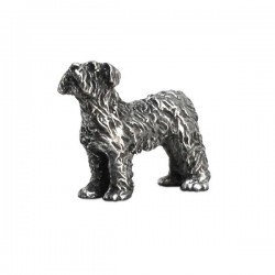 Art Nouveau-Style Cane Sculpture - Shaggy Terrier - 6 x 4.5 см  