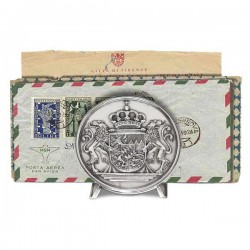Art Nouveau-Style Bavarian Coat of Arms Napkin Holder  