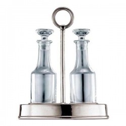 Genova Oil & Vinegar Set (Glass stoppers) - 24 см 