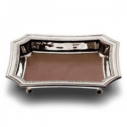 Lucrezio Footed Pocket Tray (Leather Inlay) - 21.5 x 17 см  