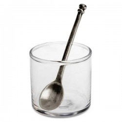 Todi Glass Salt Cellar (with spoon) - 5 см